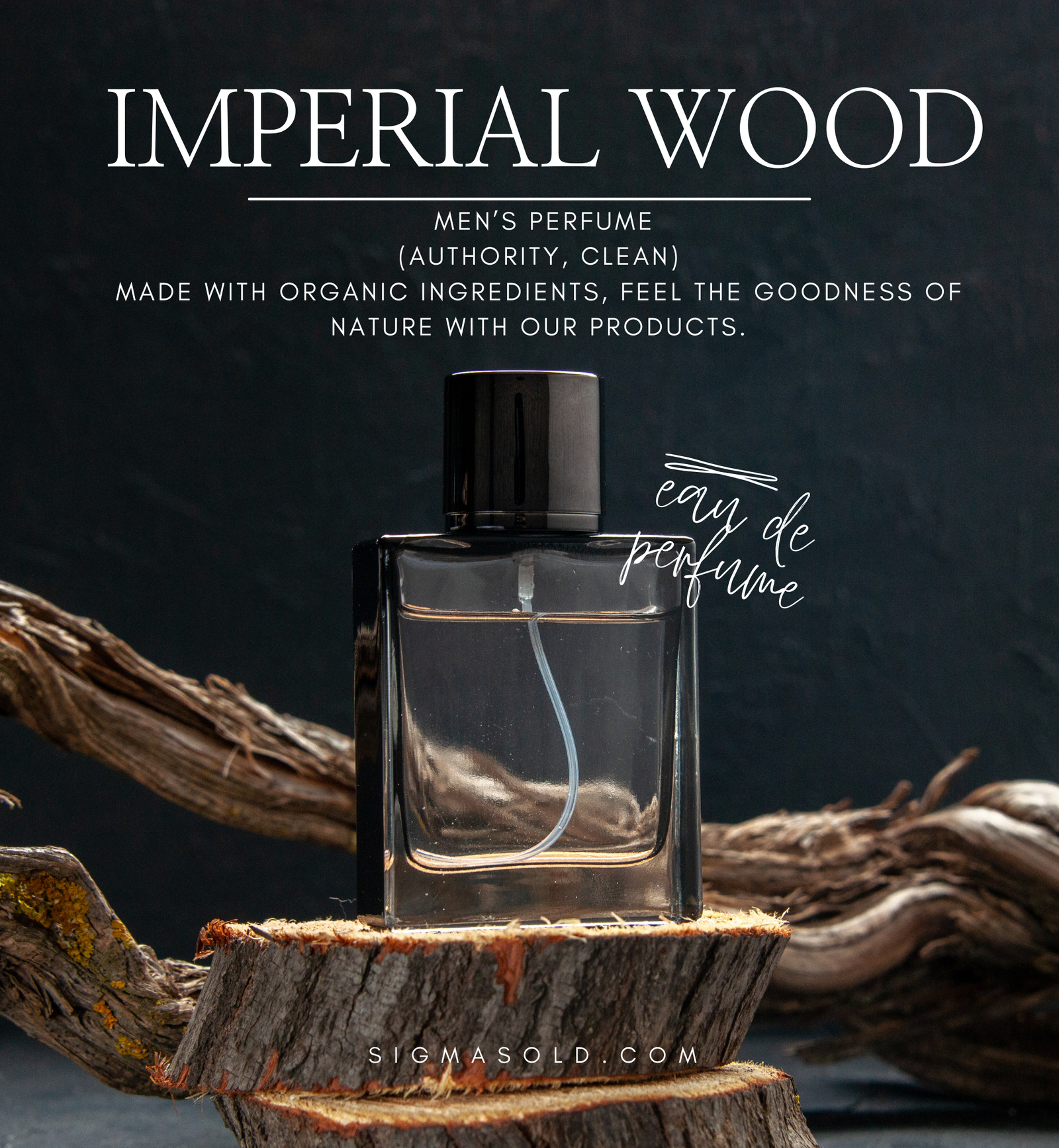 IMPERIAL WOOD – Men’s  Perfume (Extrait de Parfum) (Authority, Clean)